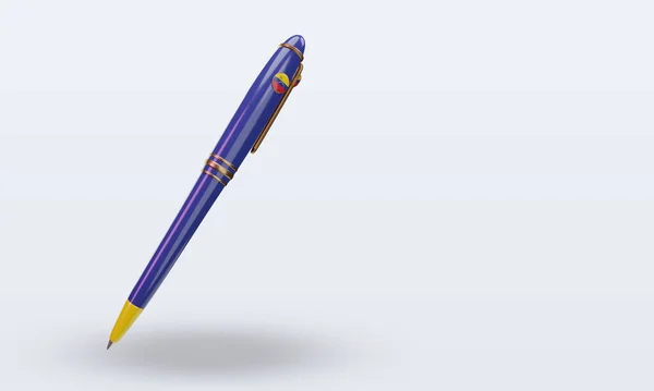 Ballpoint Venezuela Flag Rendering Left View — стокове фото