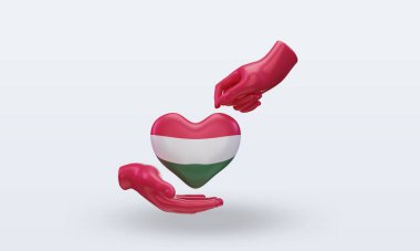 3D Yardım Günü Macaristan bayrağı ön plana çıkıyor