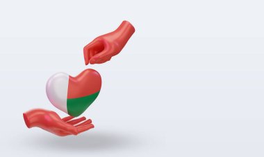 Madagaskar Bağış Günü 3D Sol Görüş Alanı