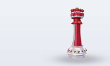 3d kral Malta bayrağı sağ görünüm oluşturma