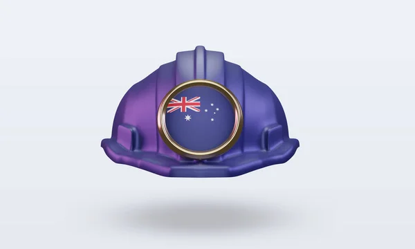 Ingeniero Australia Bandera Representación Vista Frontal —  Fotos de Stock