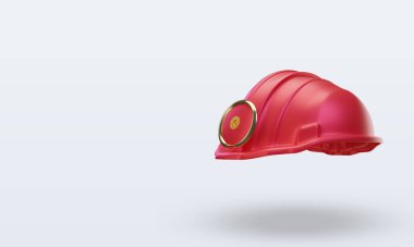 3D Mühendis Kırgızistan bayrağı sağ görünüm