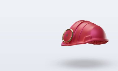 3D Mühendis Fas bayrağı sağ görünüm