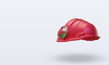 3D mühendis Umman bayrağı sağ görünüm çiziyor