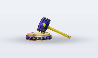 3D adalet Bosna-Hersek bayrağı ön plana çıkıyor