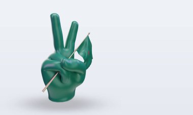 3d Barış Günü Bangladeş bayrağı sol görüşü yansıtıyor