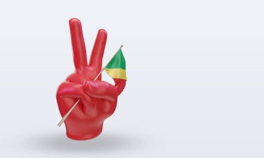 3d Barış Günü Kongo bayrağı sol görüşü yansıtıyor