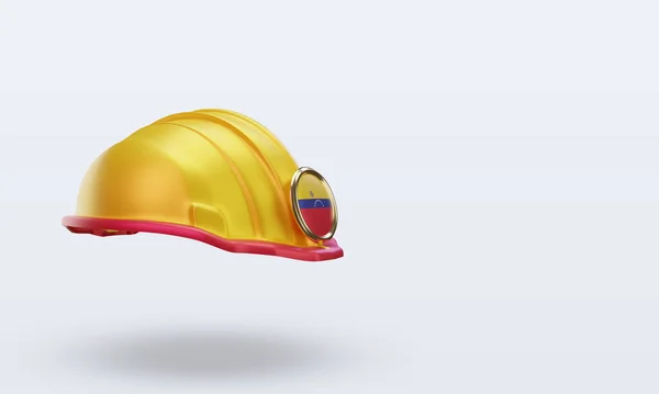 Engineer Venezuela Flag Rendering Left View — Stock Fotó