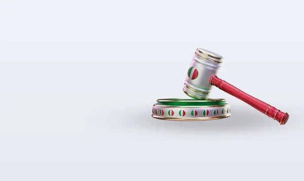 Justice Italy Flag Rendering Right View — Stockfoto