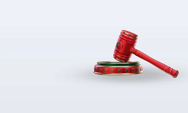 Justice Portugal Flag Rendering Right View — Stockfoto