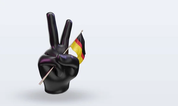 Мирний День Німецький Прапор Рендеринг — стокове фото