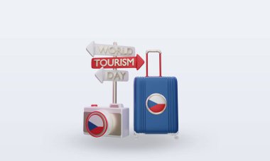 Çek Cumhuriyeti bayrağı 3D turizm gününde ön plana çıkıyor