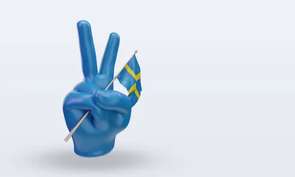 Szwecja Dzień Pokoju Dzień Pokoju Szwecja Renderowanie Szwecja Szwecja Projekt — Zdjęcie stockowe