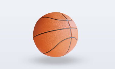 3d Sport Ball Basketball rendering front view