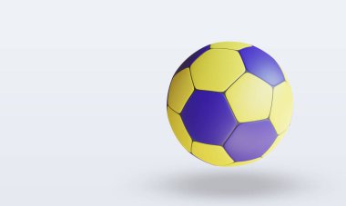 3d Sport Ball Handball rendering top view