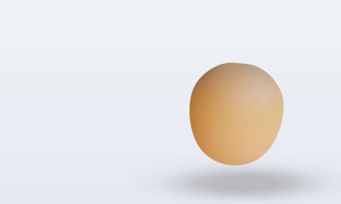 3d Fruits Sapodilla rendering right view