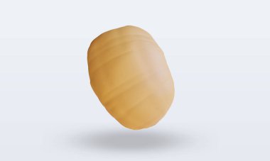 3d Vegetable Potatoes rendering front view