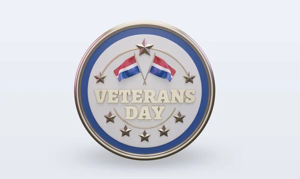 Veterans Day Netherlands Rendering Front View — Foto Stock