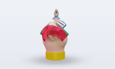 3D Diyabet Günü Myanmar cephe görüntüsü