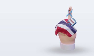 3D Diyabet Günü Tayland Doğru Görünüm