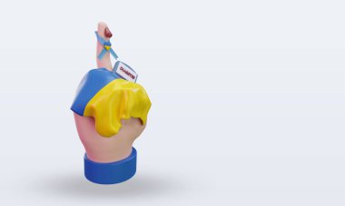 3D Diyabet Günü Ukrayna Sol görüşü