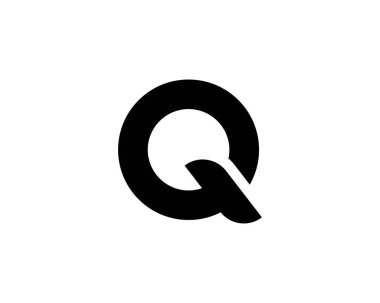Q logo tasarım vektör şablonu