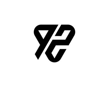 QZ ZQ logo tasarım vektör şablonu