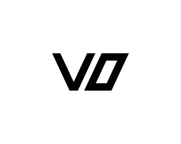 Voロゴデザインベクトルテンプレート — ストックベクタ