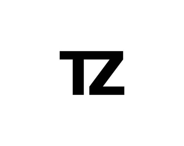 Tzロゴデザインベクトルテンプレート — ストックベクタ