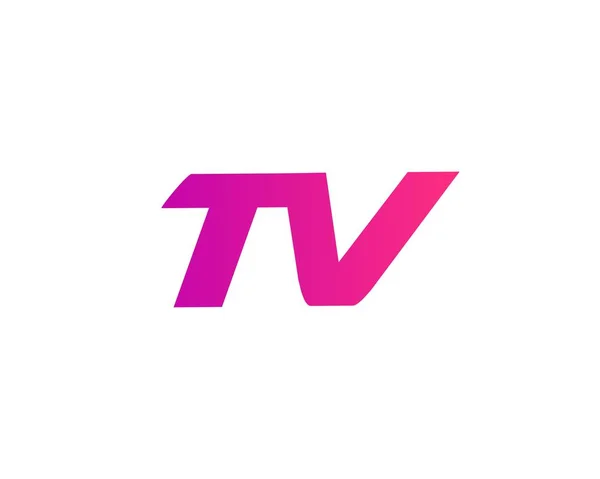 Дизайн Логотипу Телевізора Векторний Шаблон — стоковий вектор