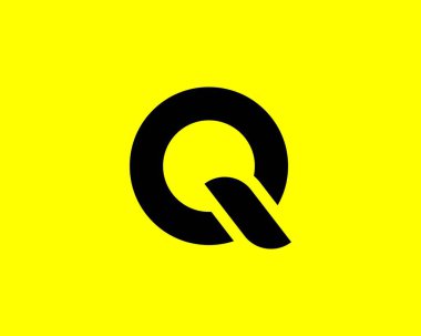 Q logo tasarım vektör şablonu
