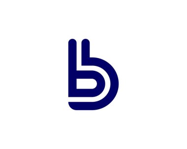 B BB Logo tasarım vektör şablonu