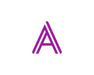 AA logo tasarım vektör şablonu