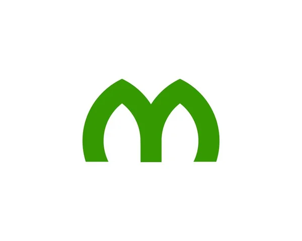 Mロゴデザインベクトルテンプレート — ストックベクタ