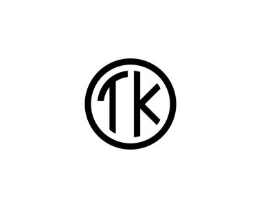 TK logo tasarım vektör şablonu