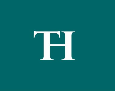 TH HT logo tasarım vektör şablonu