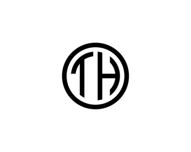 TH HT logo tasarım vektör şablonu