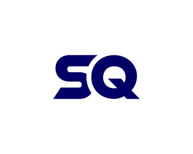 SQ QS logo tasarım vektör şablonu