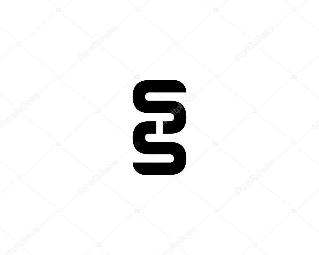 SS S logo design vector template
