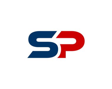 SP PS Logo Tasarım Vektörü Şablonu