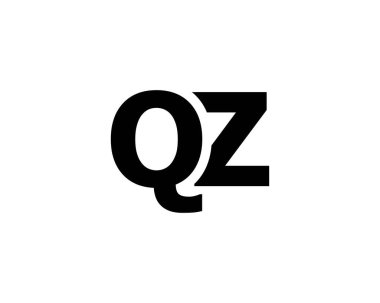 QZ ZQ Z logo tasarım vektör şablonu