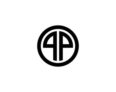QP PQ logo tasarım vektör şablonu
