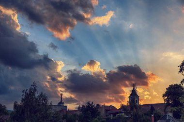 güzel mavi gökyüzü bulutu arkaplanı.