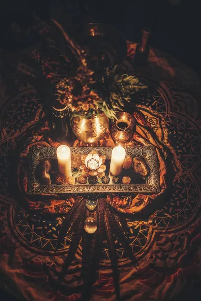 Heilsteine für schamanisches Ritual, — Stockfoto