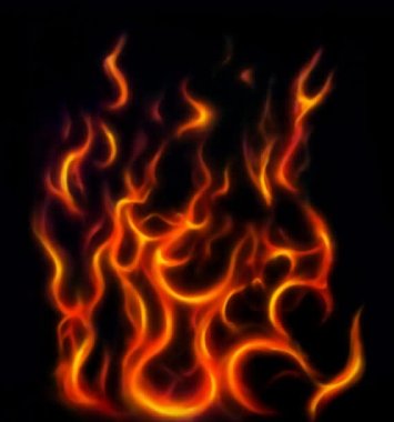 Yangın arka planı, orijinal resim