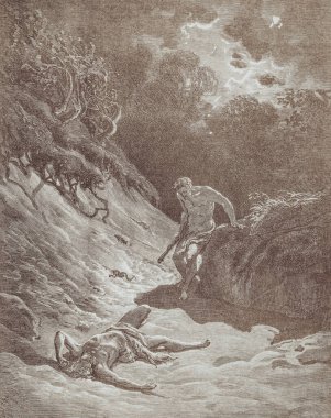 Gustave Dore 'dan gelen grafiksel sanat Kutsal İncil' de yayınlandı..