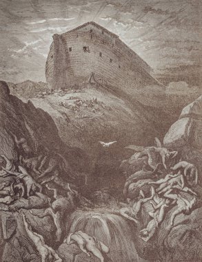 Gustave Dore 'dan gelen grafiksel sanat Kutsal İncil' de yayınlandı..