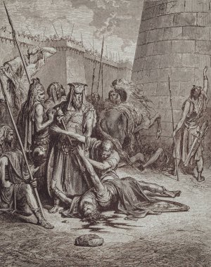 Gustave Dore 'dan gelen grafiksel sanat Kutsal İncil' de yayınlandı..