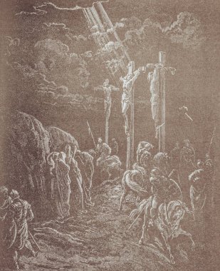 Gustave Dore 'dan gelen grafiksel sanat Kutsal İncil' de yayınlandı..