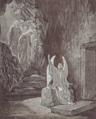 Gustave Dore 'dan gelen grafiksel sanat Kutsal İncil' de yayınlandı..
